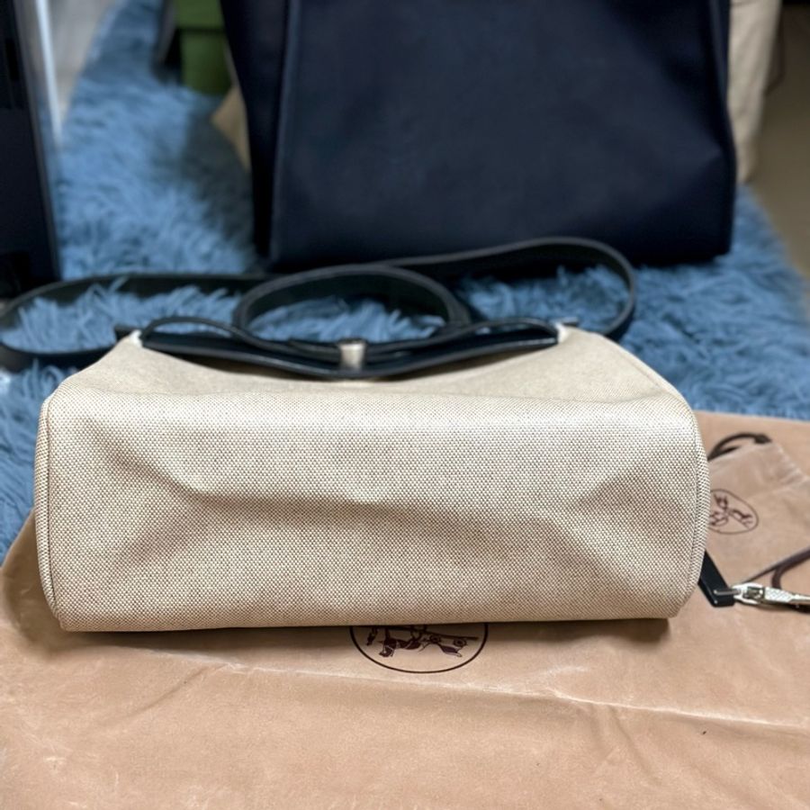 🔥全網最低 x 開放預購🔥近新全配✨#Hermes #Herbag 31 ·#經典黑 x #熊貓配色‼️ 絕版中古款 四種背法一次滿足😍-33