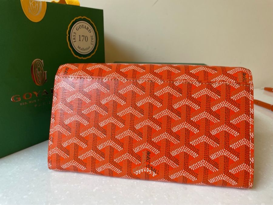 全新Goyard WOC橘色背帶皮夾-2