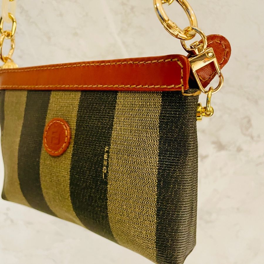 二手正品FENDI vintage 古董包/麻將包/腋下包/側背包/手提包/小包/大手機可入（看圖看內文）-21