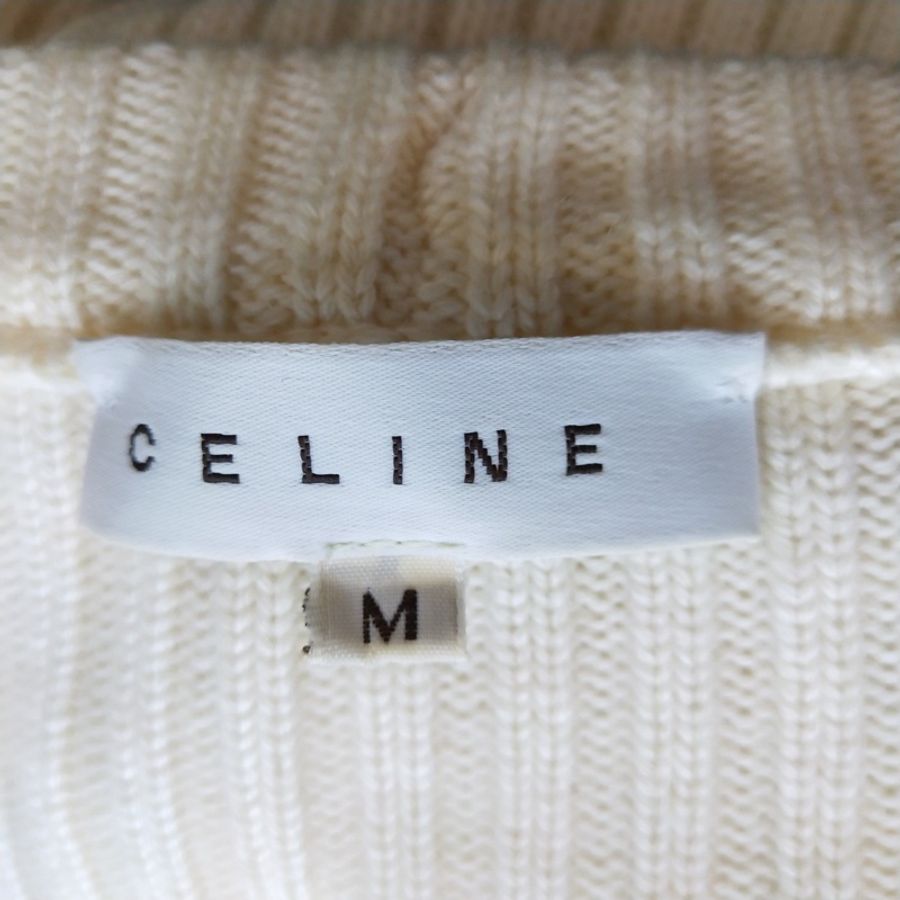 Celine 羊毛純色V領中古連衣裙M碼-5