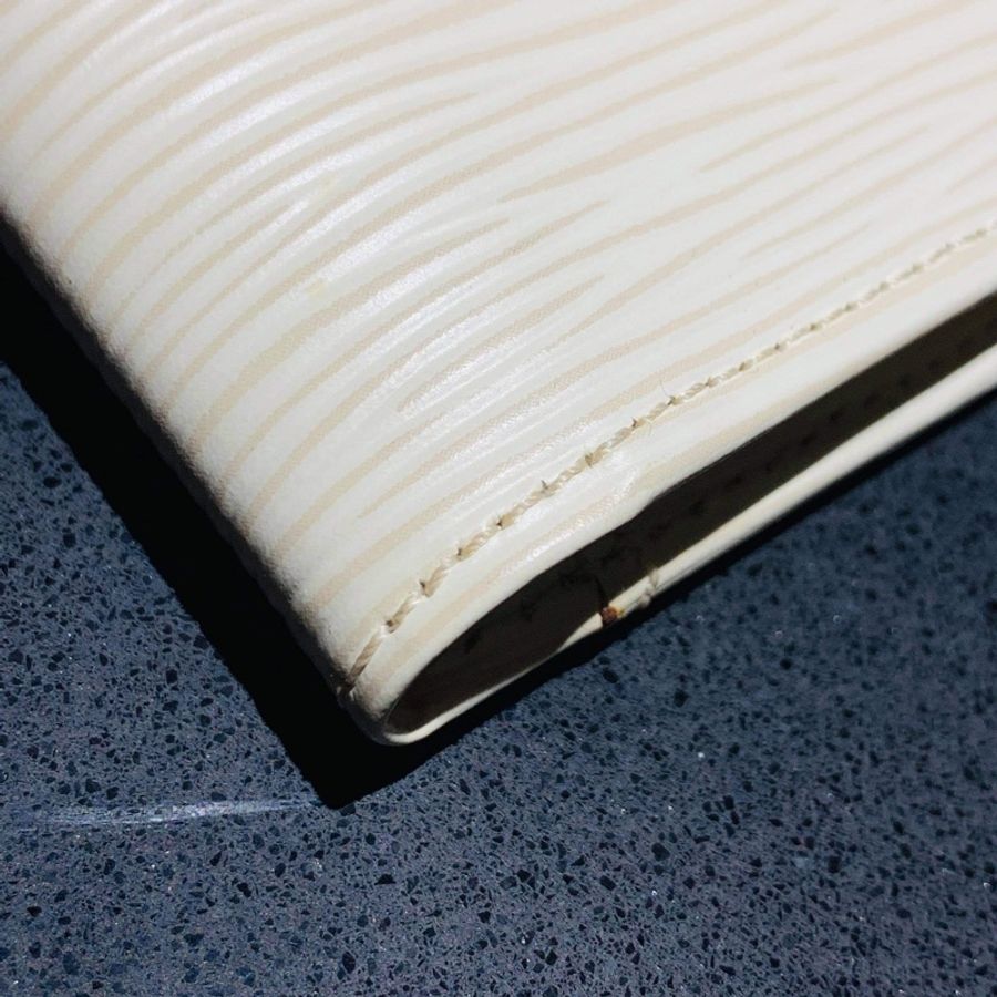 LV Louis Vuitton 白色水波紋 名片夾/信用卡夾 超美正品-5