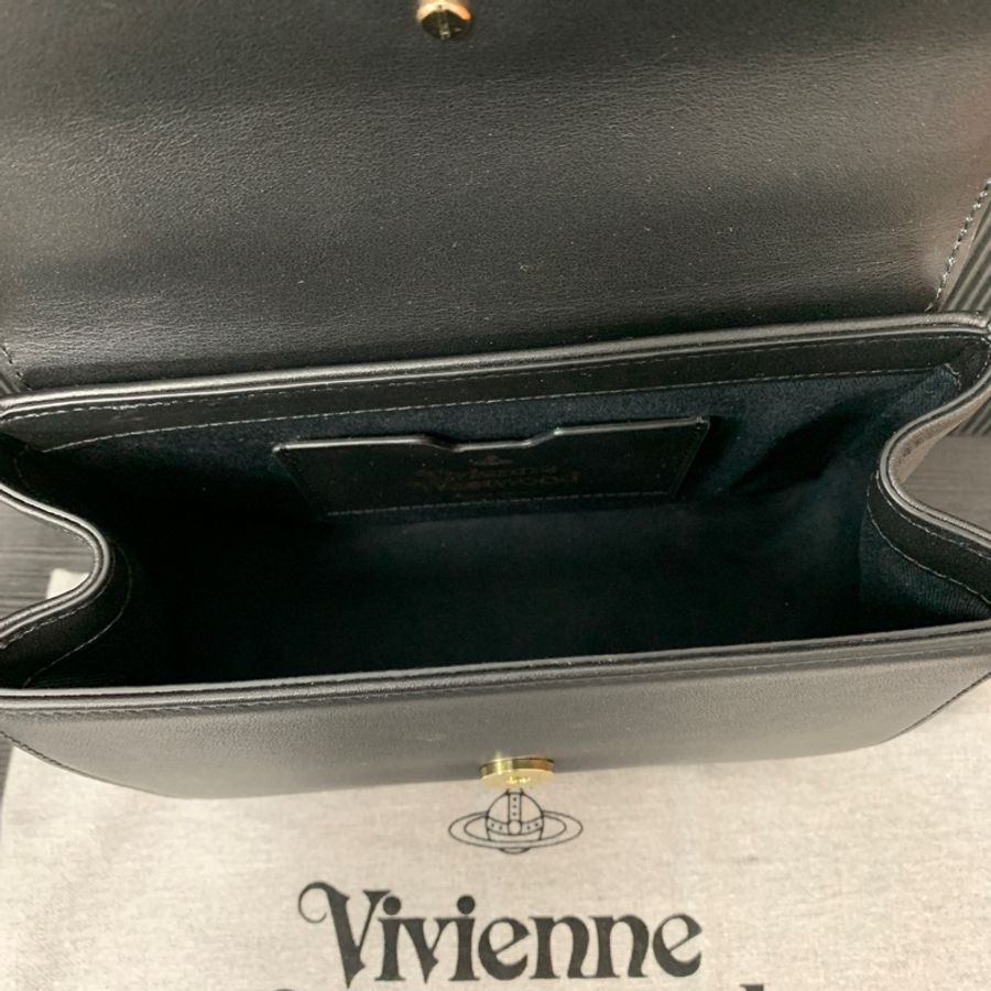 Vivian Westwood 全新Linda大土星 logo-plaque crossbody bag-4
