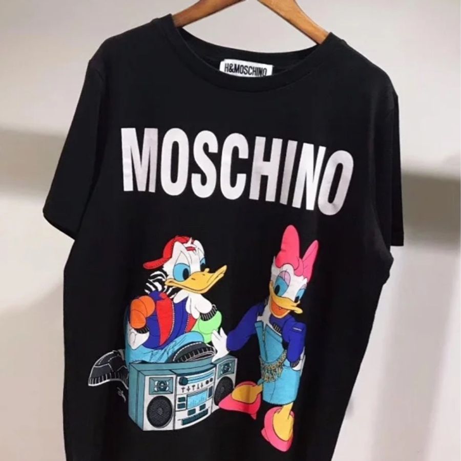 H&MOSCHINO 絕版聯名上衣 唐老鴨 黛絲-0