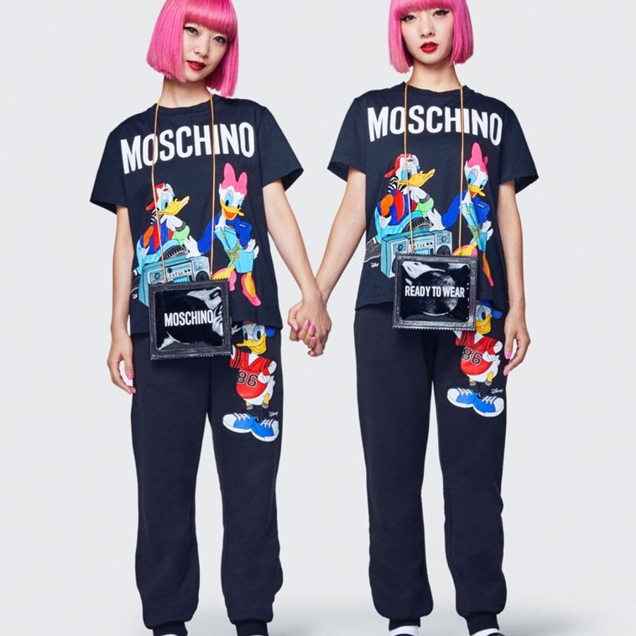 H&MOSCHINO 絕版聯名上衣 唐老鴨 黛絲-1