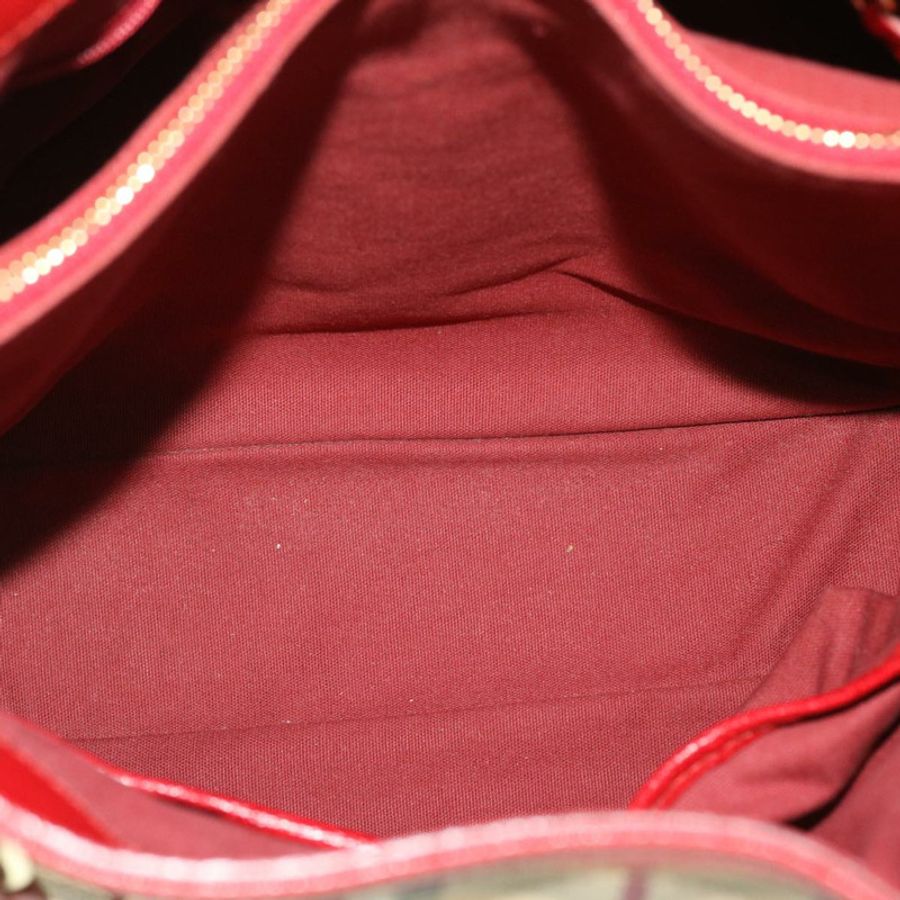 【日本直送】BURBERRY Nova 格紋手提包 PVC 皮革 米色 紅色 正品 yk8482-10