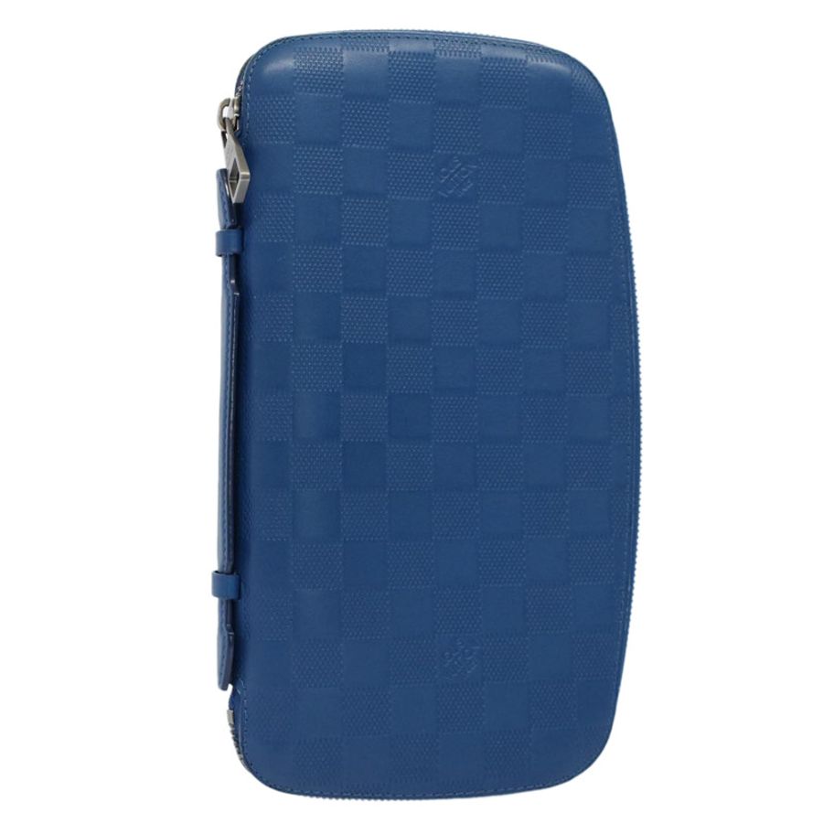 【日本直送】路易威登 Damier Infini Organizer Atholl 手拿包 藍色 N41396 正品 ki3459-0