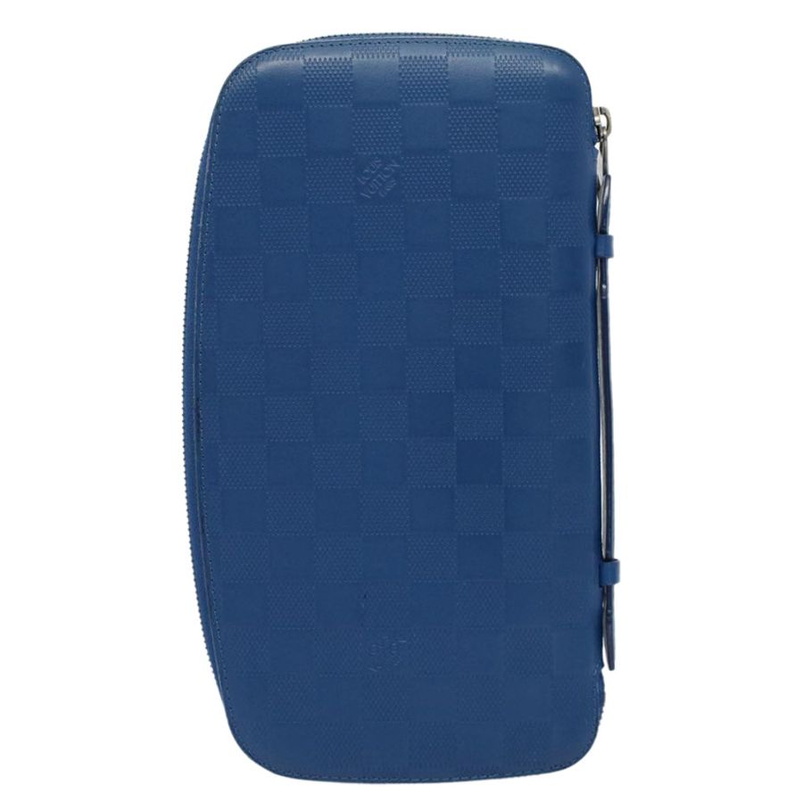 【日本直送】路易威登 Damier Infini Organizer Atholl 手拿包 藍色 N41396 正品 ki3459-1