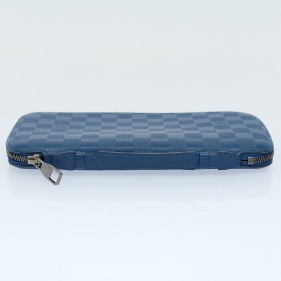 【日本直送】路易威登 Damier Infini Organizer Atholl 手拿包 藍色 N41396 正品 ki3459-2