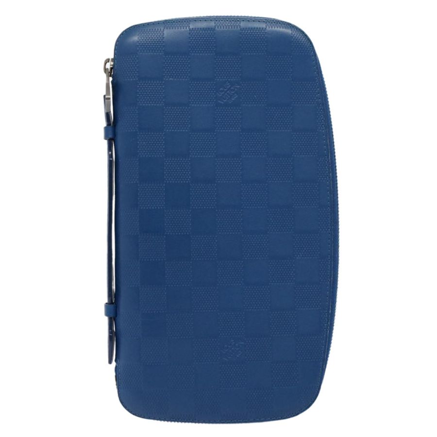【日本直送】路易威登 Damier Infini Organizer Atholl 手拿包 藍色 N41396 正品 ki3459-12
