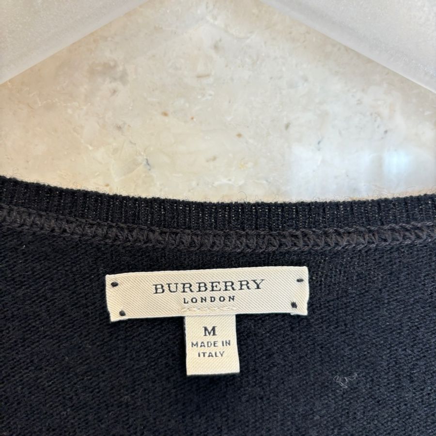 burberry經典格紋針織開衫-19