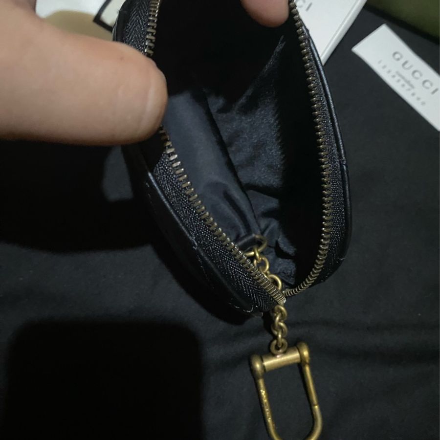 GUCCI MARMONT黑經典零錢包錢包小皮件鑰匙包-10