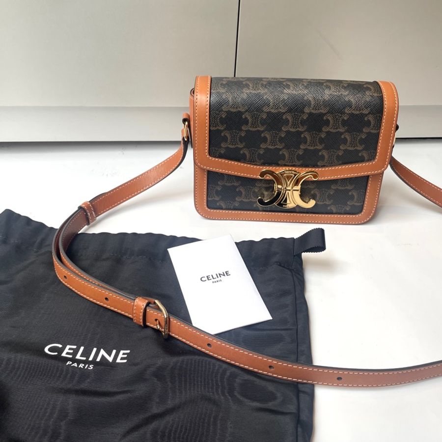CELINE TEEN TRIOMPHE凱旋包 (棕色)-8
