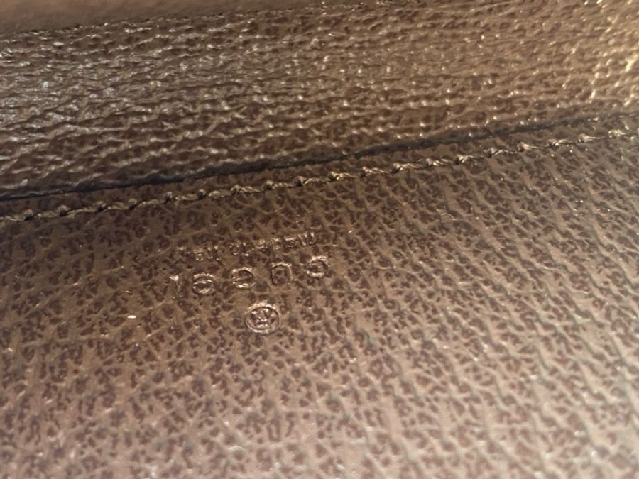 全新GUCCI 658552 Ophidia 老花 綠紅綠pvcㄇ字拉鍊卡片零錢包-6
