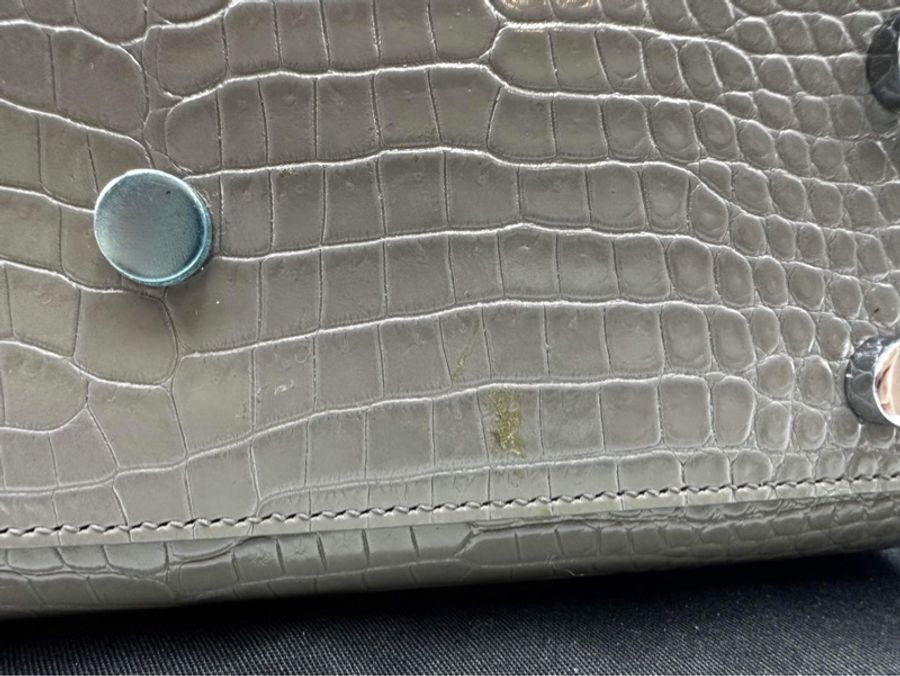 YSL 鱷魚壓紋托特包-9