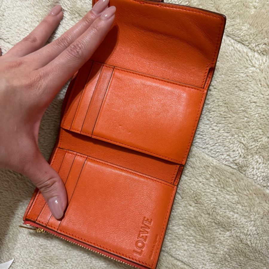 LOEWE短夾 粉色-4