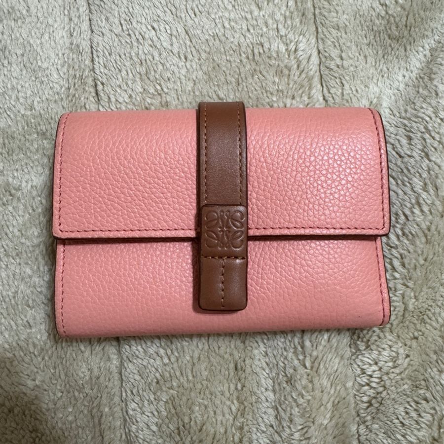 LOEWE短夾 粉色-5