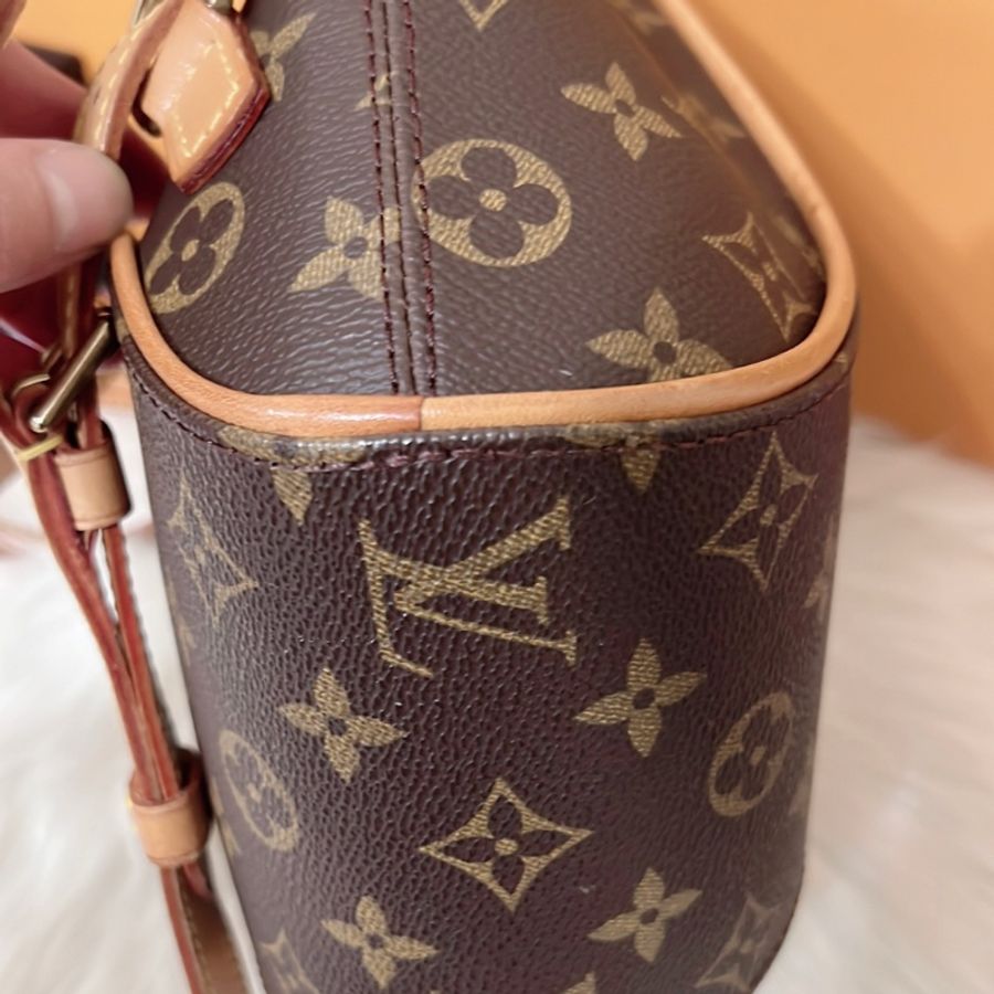 LV M51125 貝殼雙肩後背包 絕版老包值得收藏真品-13