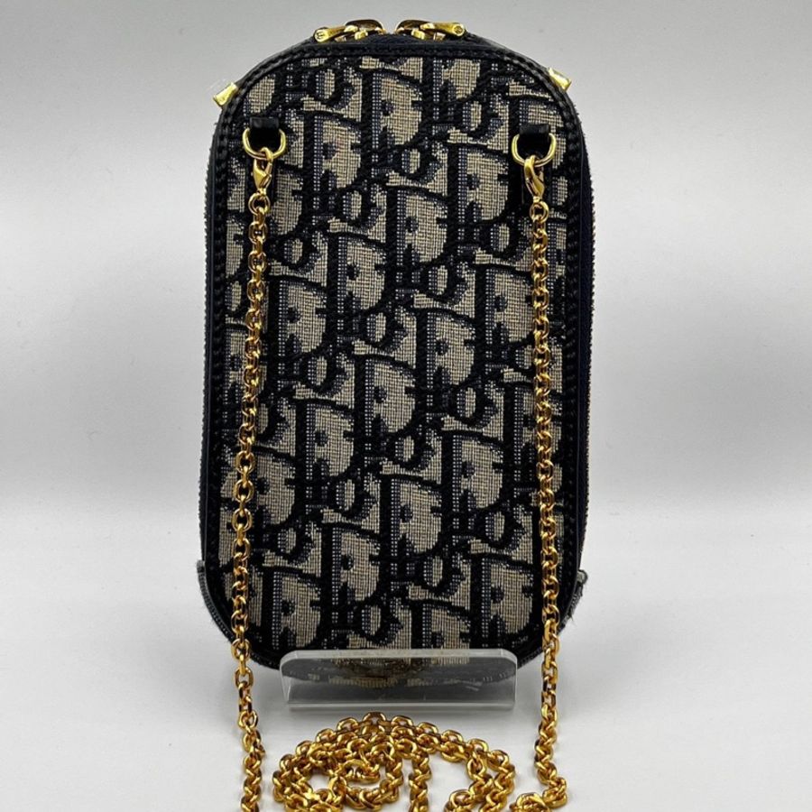 超可愛 Dior 藍色 Oblique 緹花 30 MONTAIGNE 手機包 買40000 割愛29800尺寸:長10.5 x 高17.5 x 寬2.5 cm 背帶長:121cm 少用九五成新 有防麈袋、原廠盒-6