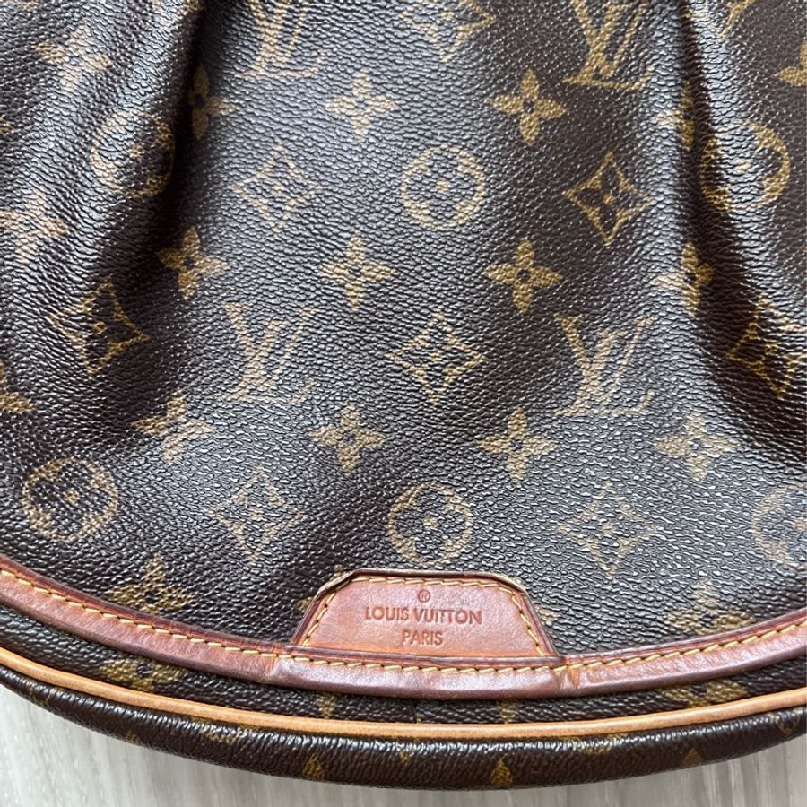 Lv 老花 古董馬鞍包 尺寸27x21cm  使用痕跡 照片都有拍出來 反映在價格上 15800 超可愛 隨便用不心疼 ❤️❤️-7