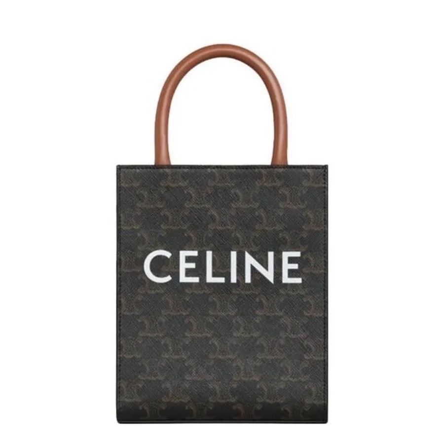 NOW BAGS|【全新代購】CELINE CABAS mini 帆布和牛皮tote包-1
