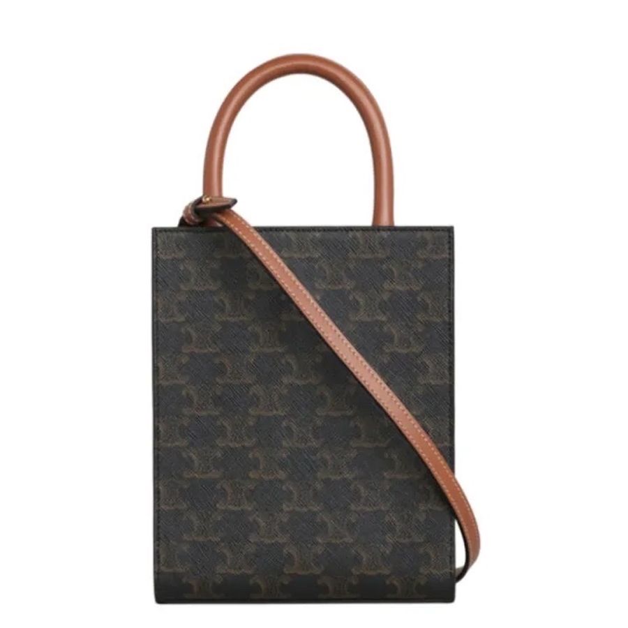 NOW BAGS|【全新代購】CELINE CABAS mini 帆布和牛皮tote包-2