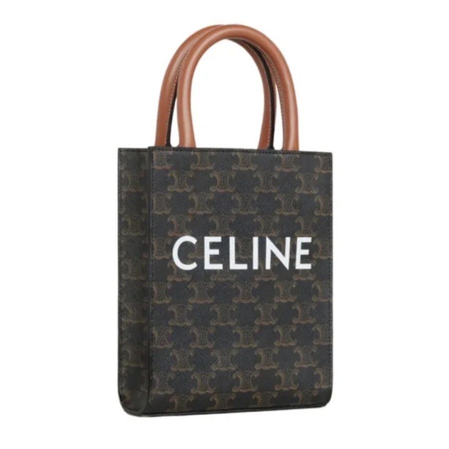 NOW BAGS|【全新代購】CELINE CABAS mini 帆布和牛皮tote包-3