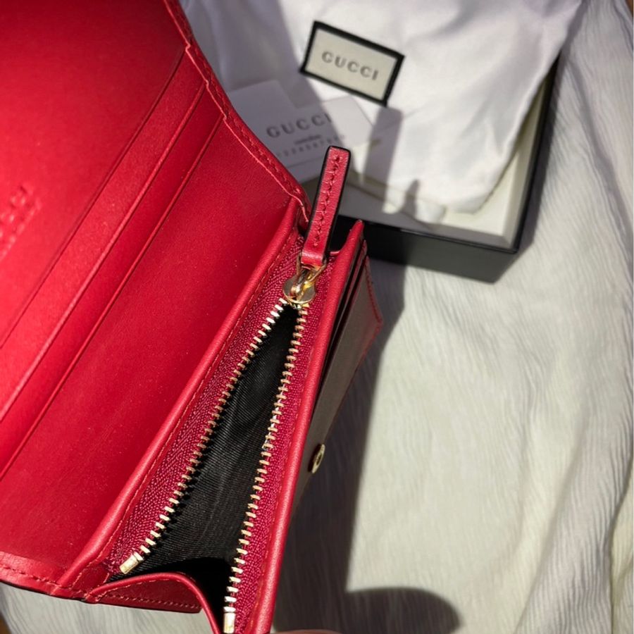 Gucci 25週年貓咪圖騰 中夾-2