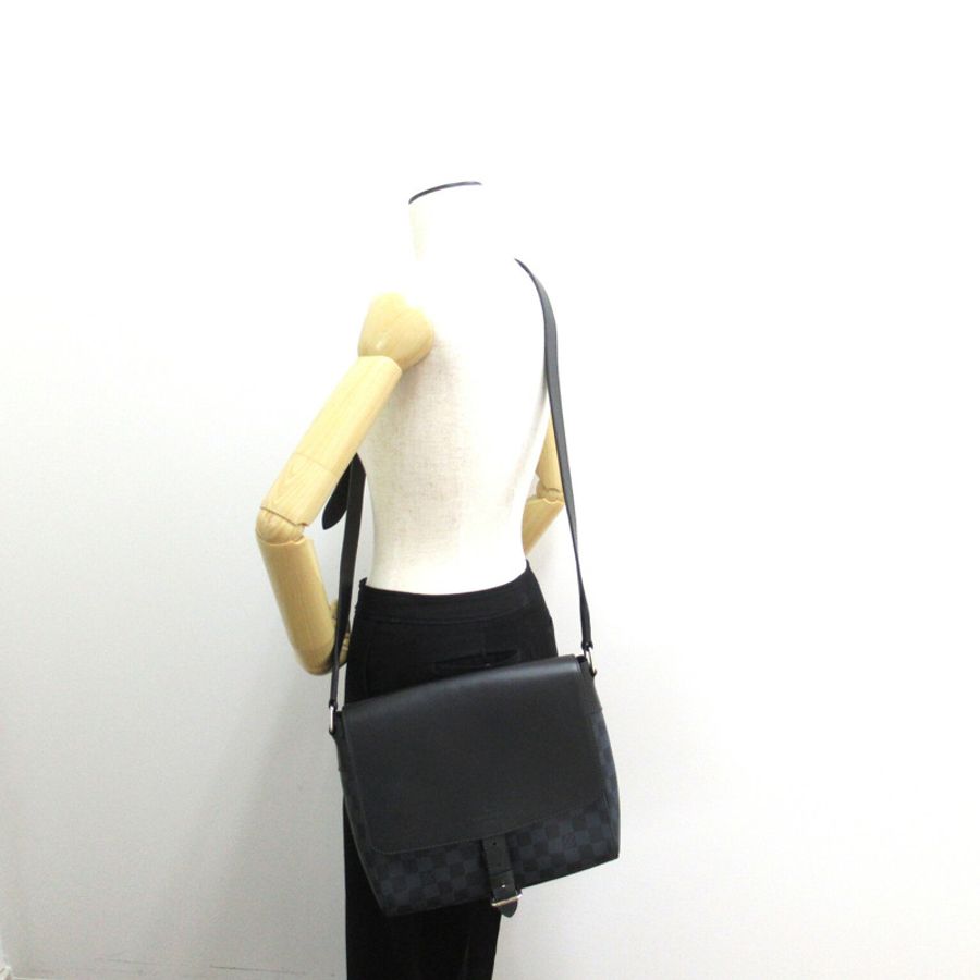 【日本直送】路易威登 Newport Messenger PM 斜背包 N41587 Damier・鈷 PVC 塗層帆布海軍藍二手貨男裝-4