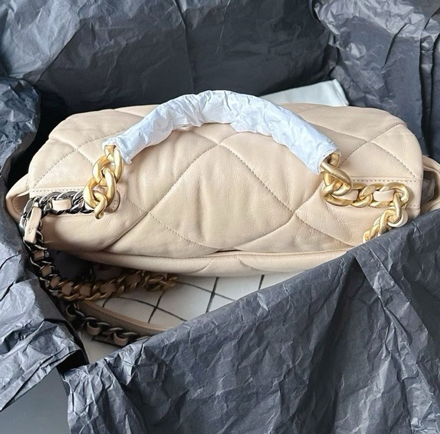 Chanel 19bag米色-2