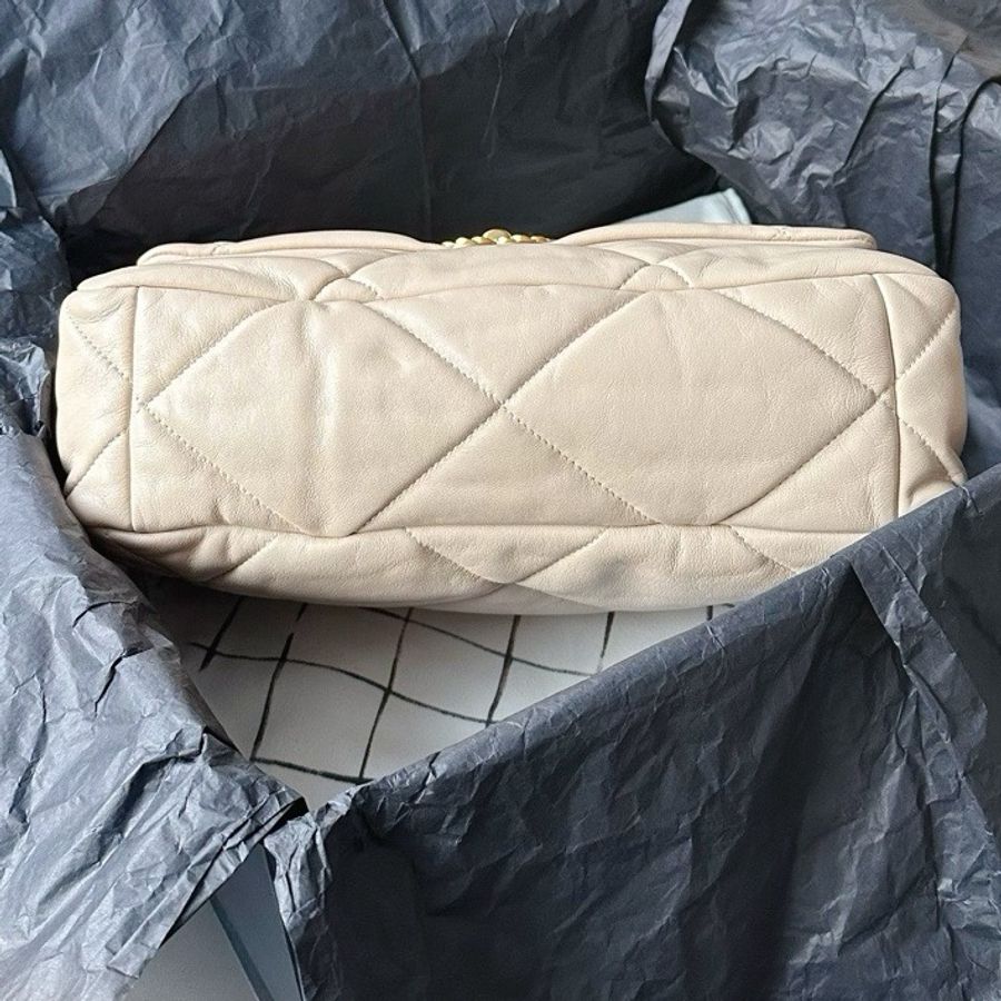 Chanel 19bag米色-4