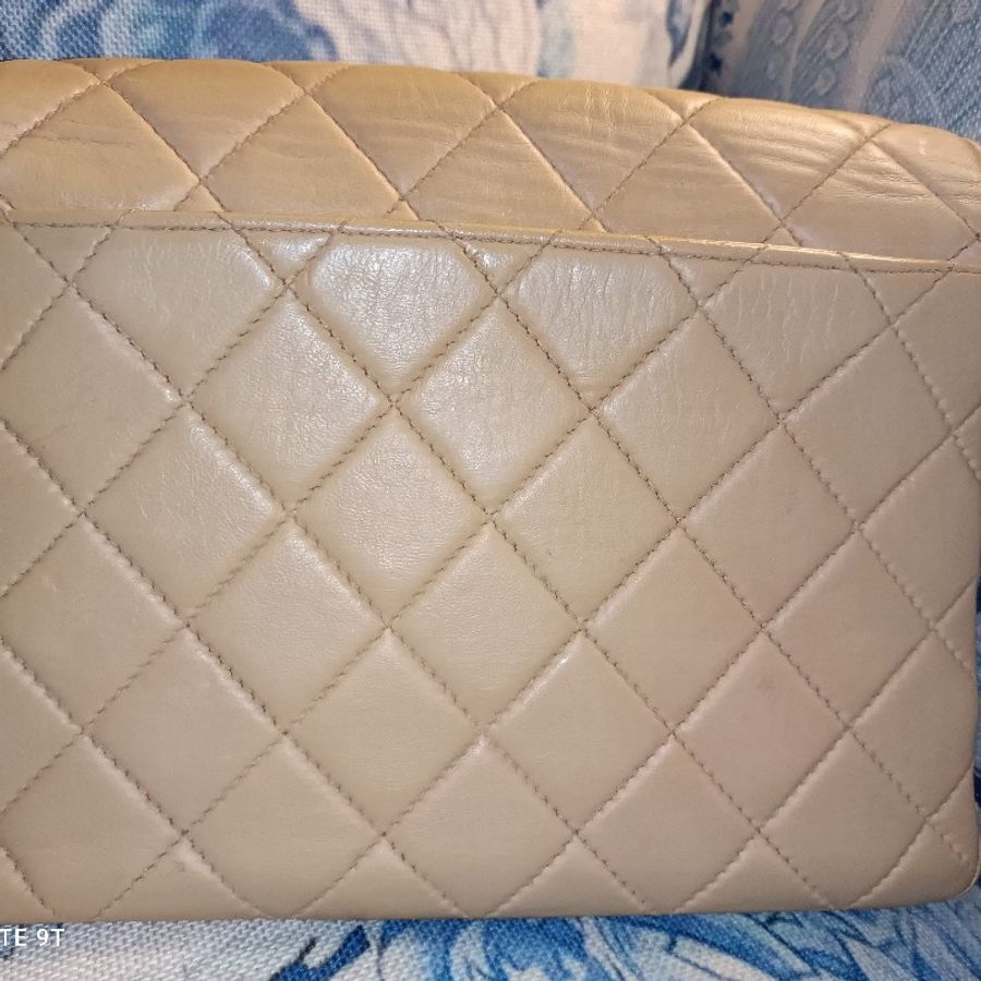 Chanel vintage 小羊皮方胖玳瑁鏈包-1