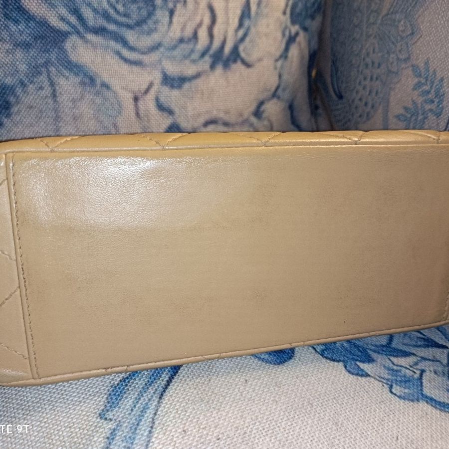 Chanel vintage 小羊皮方胖玳瑁鏈包-2