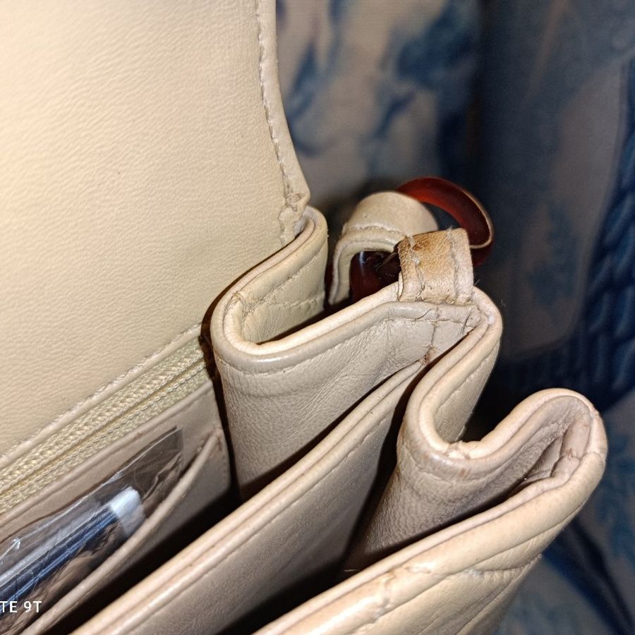 Chanel vintage 小羊皮方胖玳瑁鏈包-6