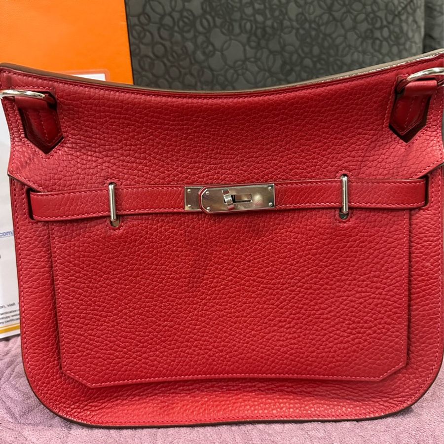 Hermes Jypsiere28 吉普賽包 紅-1