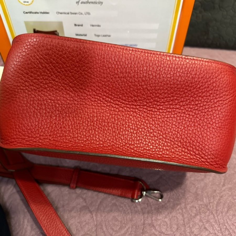 Hermes Jypsiere28 吉普賽包 紅-9