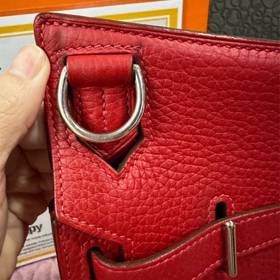 Hermes Jypsiere28 吉普賽包 紅-17