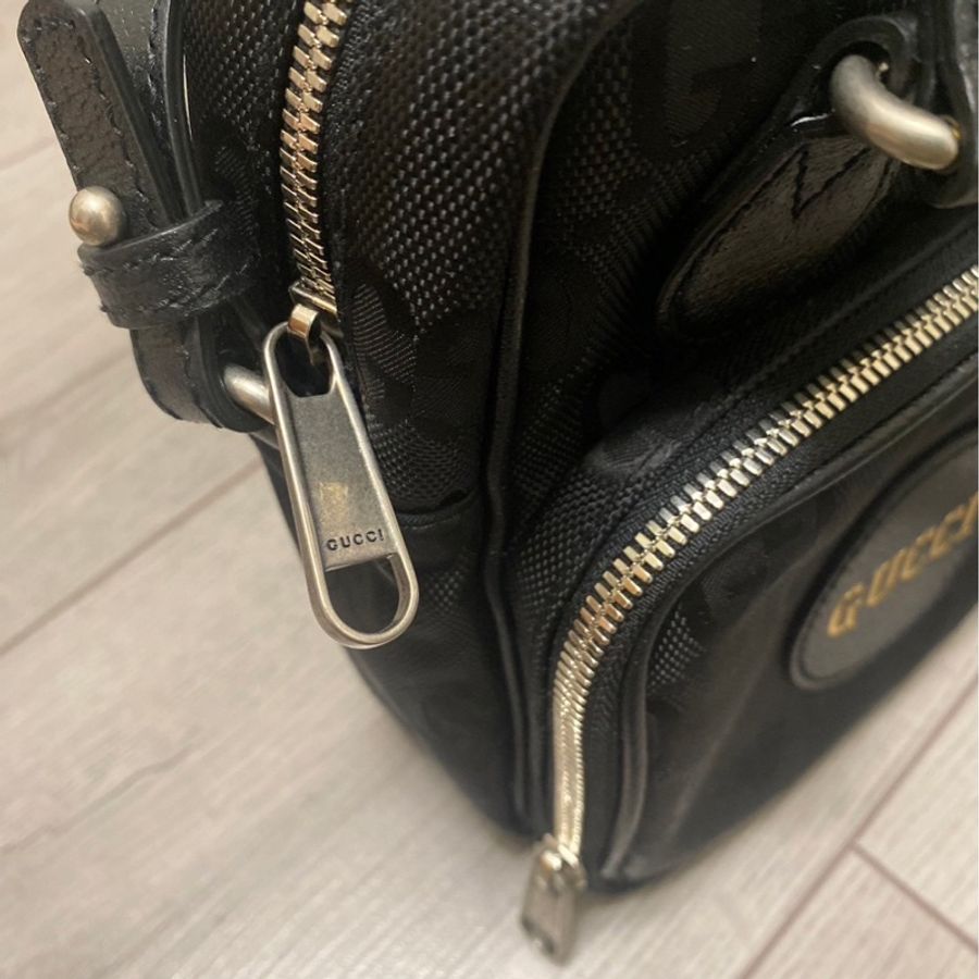 Gucci 雙層子母包 OFF The Grid黑老花-8