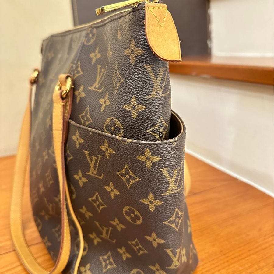 LV 花紋雙口袋肩背包-2