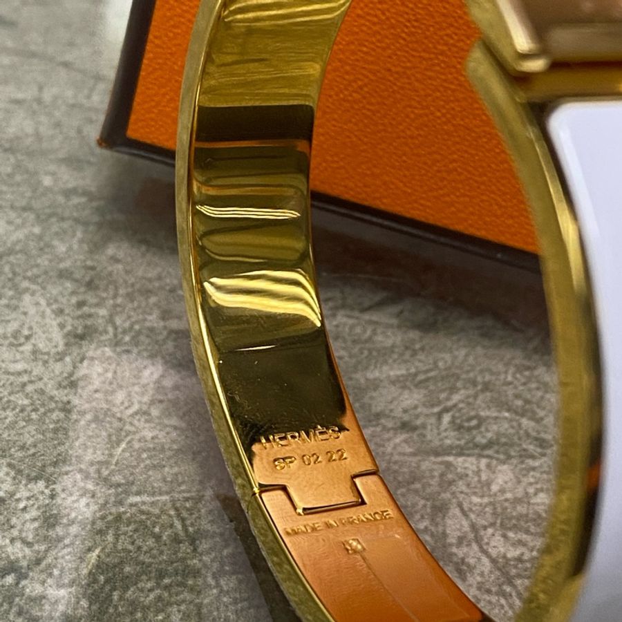 Hermes 愛馬仕 POP H 手環 白色金扣-2