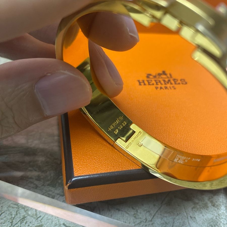 Hermes 愛馬仕 POP H 手環 白色金扣-5