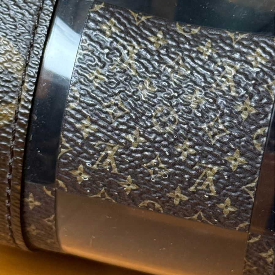 LV keepall 男生 斜背包 馬賽克 透明-22