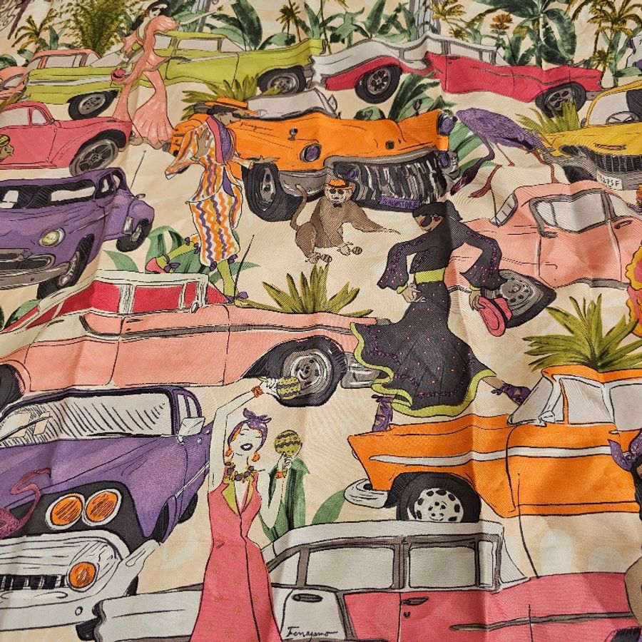 Salvatore Ferragamo 絲巾-10
