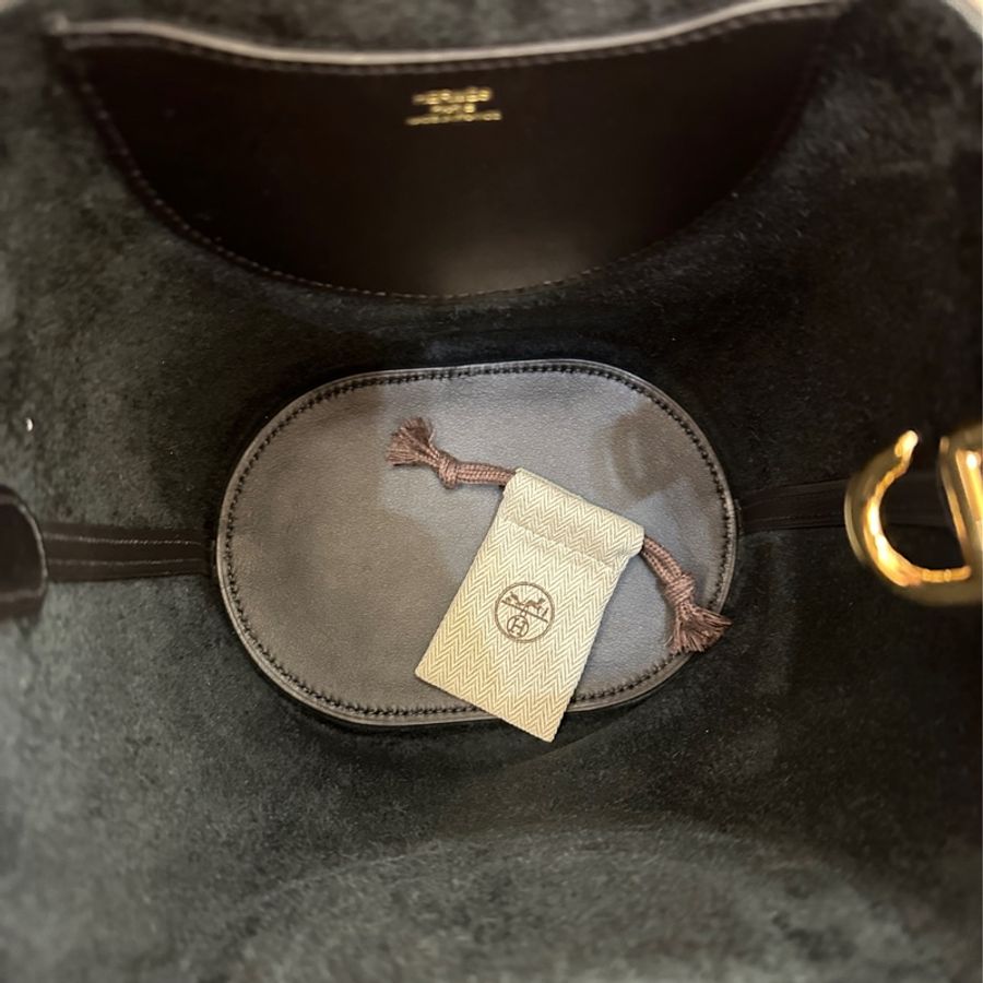 HERMES 黑金豬鼻菜籃子18-7