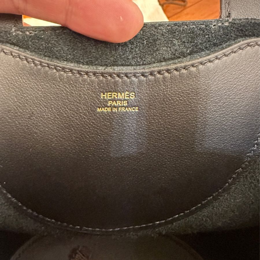 HERMES 黑金豬鼻菜籃子18-8