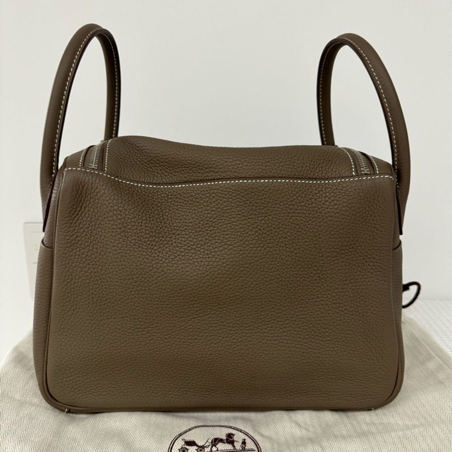 年末降價(未使用近全新)Hermes Lindy 30 大象灰銀扣 A刻-1
