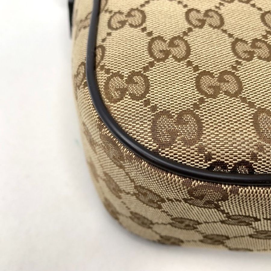 GUCCI 全新雙G帆布翻蓋側背包-16