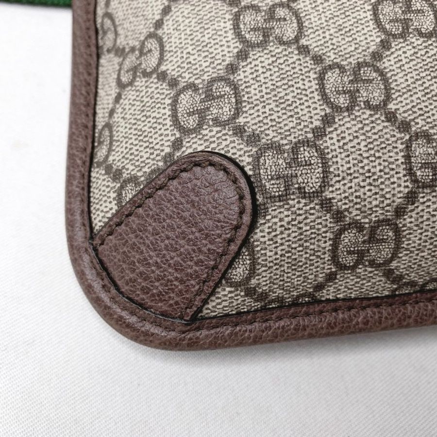 GUCCI Supreme帆布虎頭胸腰包-13