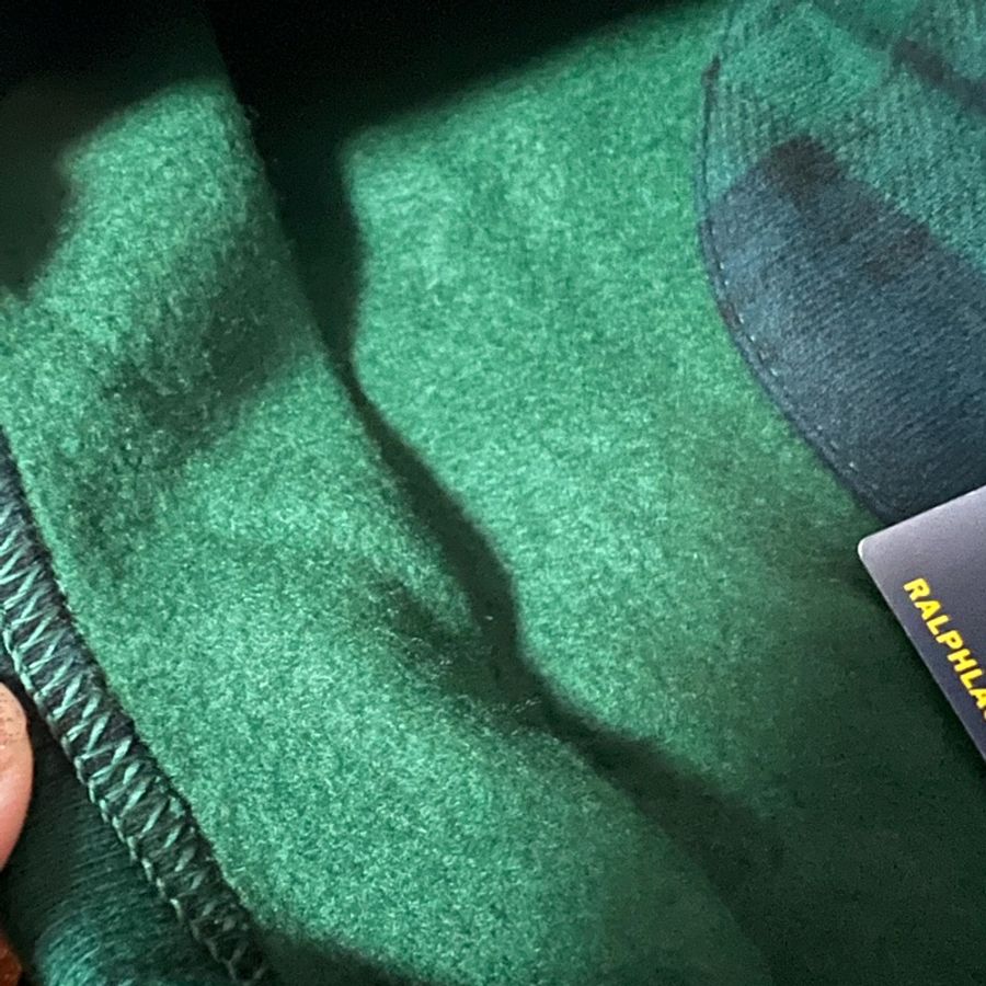 全新 RALPH LAUREN POLO 學院風經典格紋大學T。L號-4