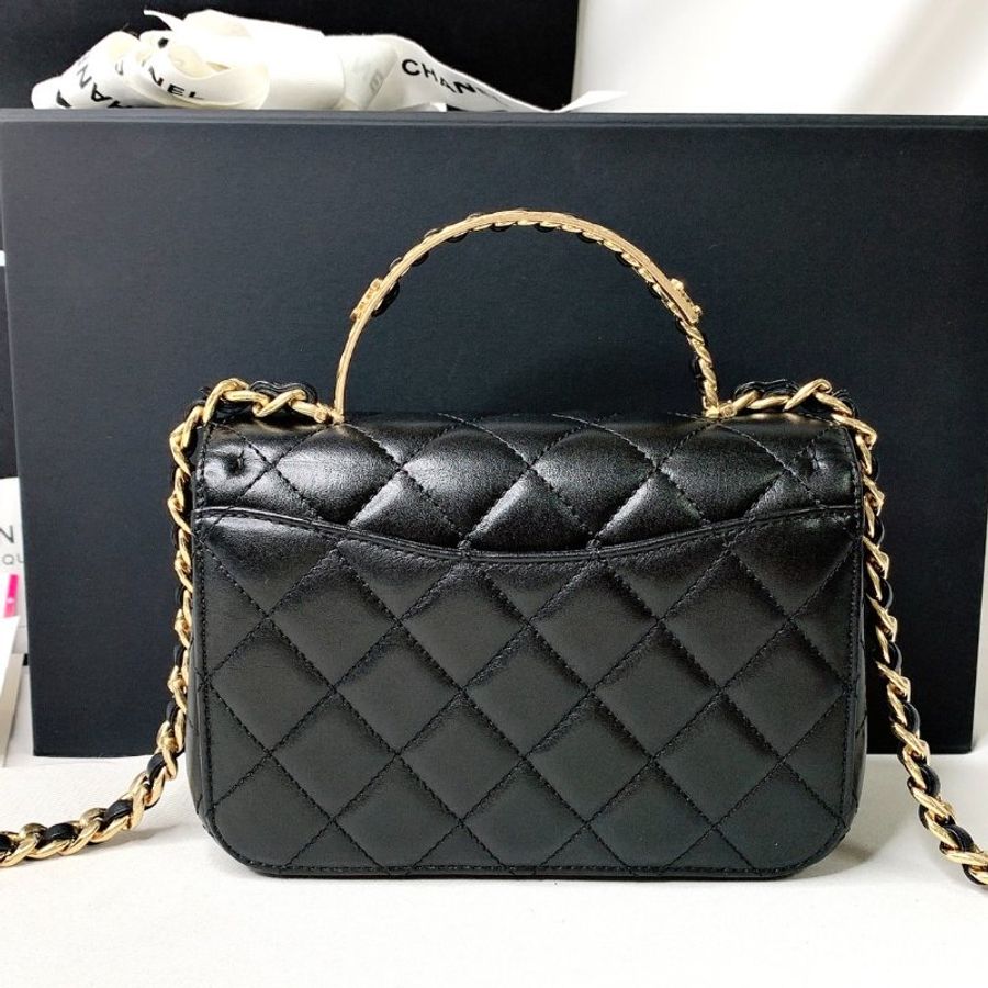 CHANEL 23B Mini Flap Bag雙手柄鏈帶包-1