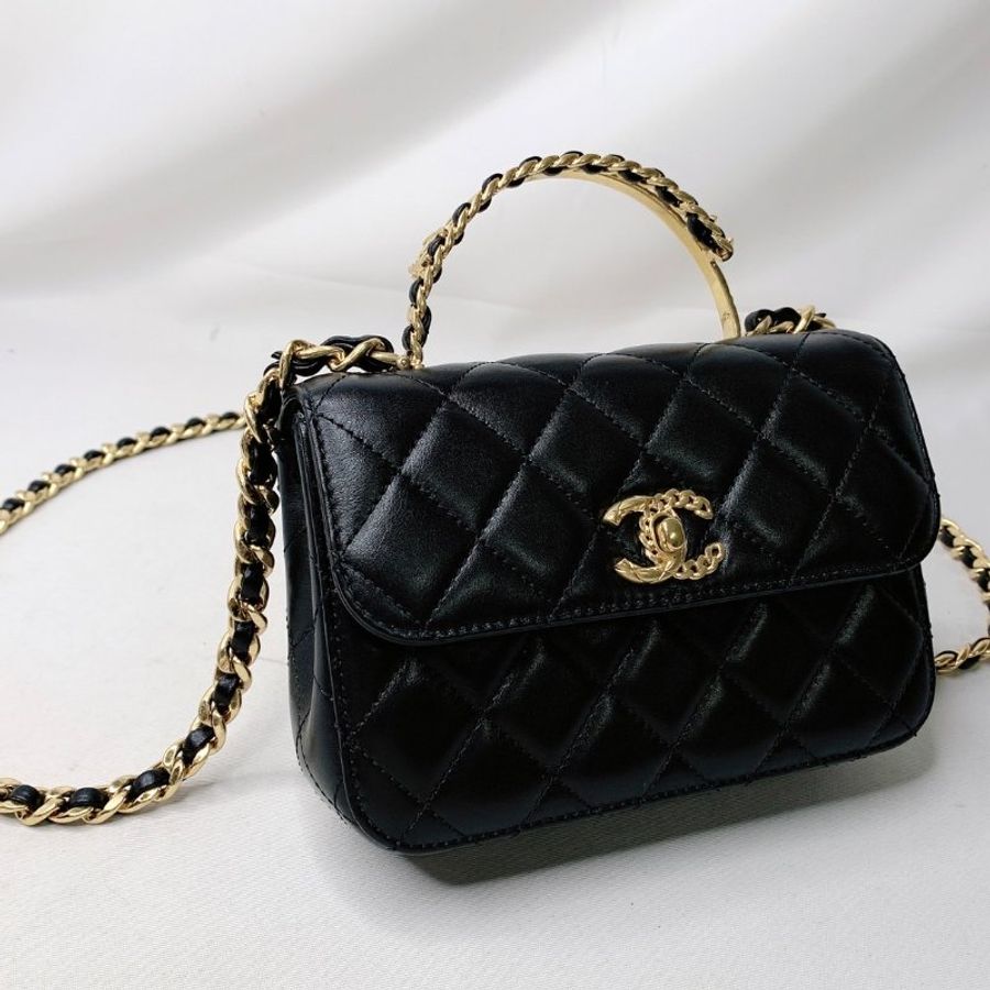 CHANEL 23B Mini Flap Bag雙手柄鏈帶包-2